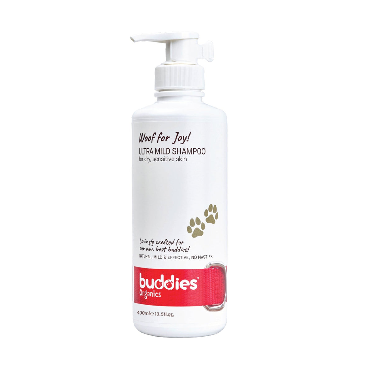 Woof For Joy! Ultra Mild Shampoo For Dry, Sensitive Skin 400ML - Buddies Organics